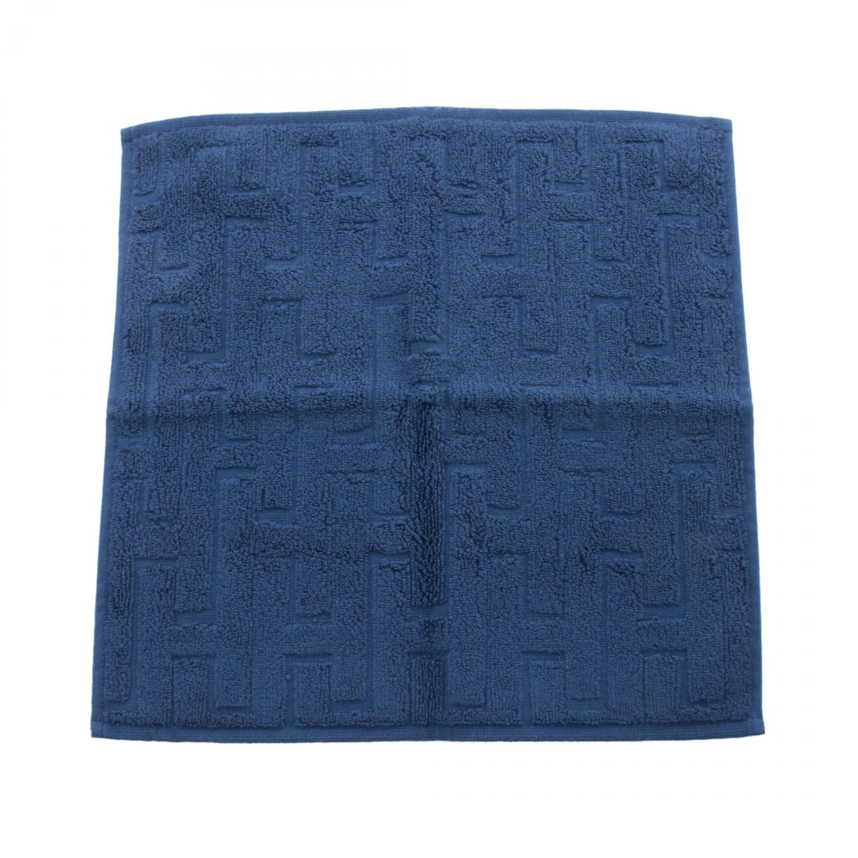 エルメス HERMES カレタオル ステアーズ マリン タオル 衣料品 コットン メンズ レディース ネイビー系 【中古】
