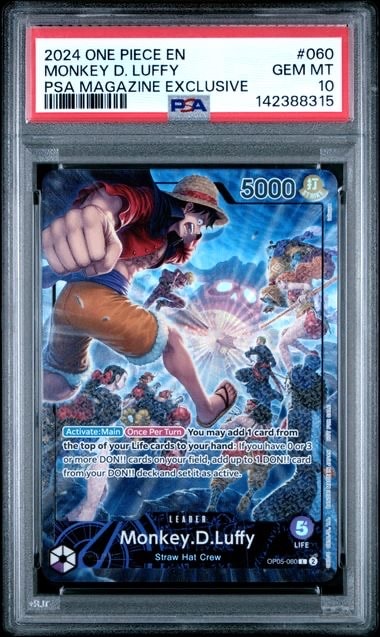 PSA10】モンキー・D・ルフィ L [OP05-060]【英語版】（PSA限定コラボ