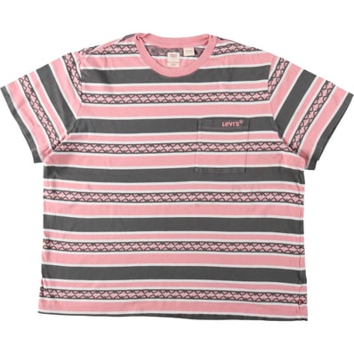 古着 リーバイス Levi's マルチボーダー 半袖 ボーダーTシャツ メンズXL相当/eaa658269
