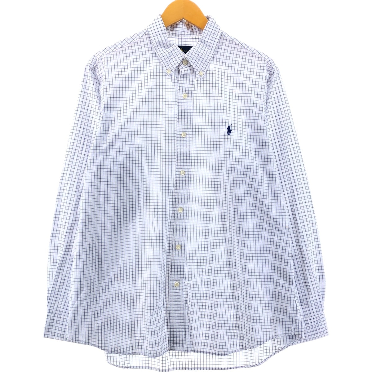 古着 ラルフローレン Ralph Lauren 長袖 ボタンダウンチェックシャツ メンズXL相当/eaa548302