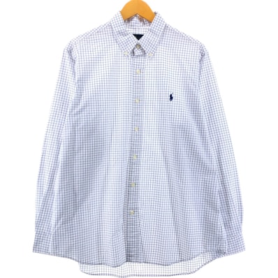 古着 ラルフローレン Ralph Lauren 長袖 ボタンダウンチェックシャツ メンズXL相当/eaa548302