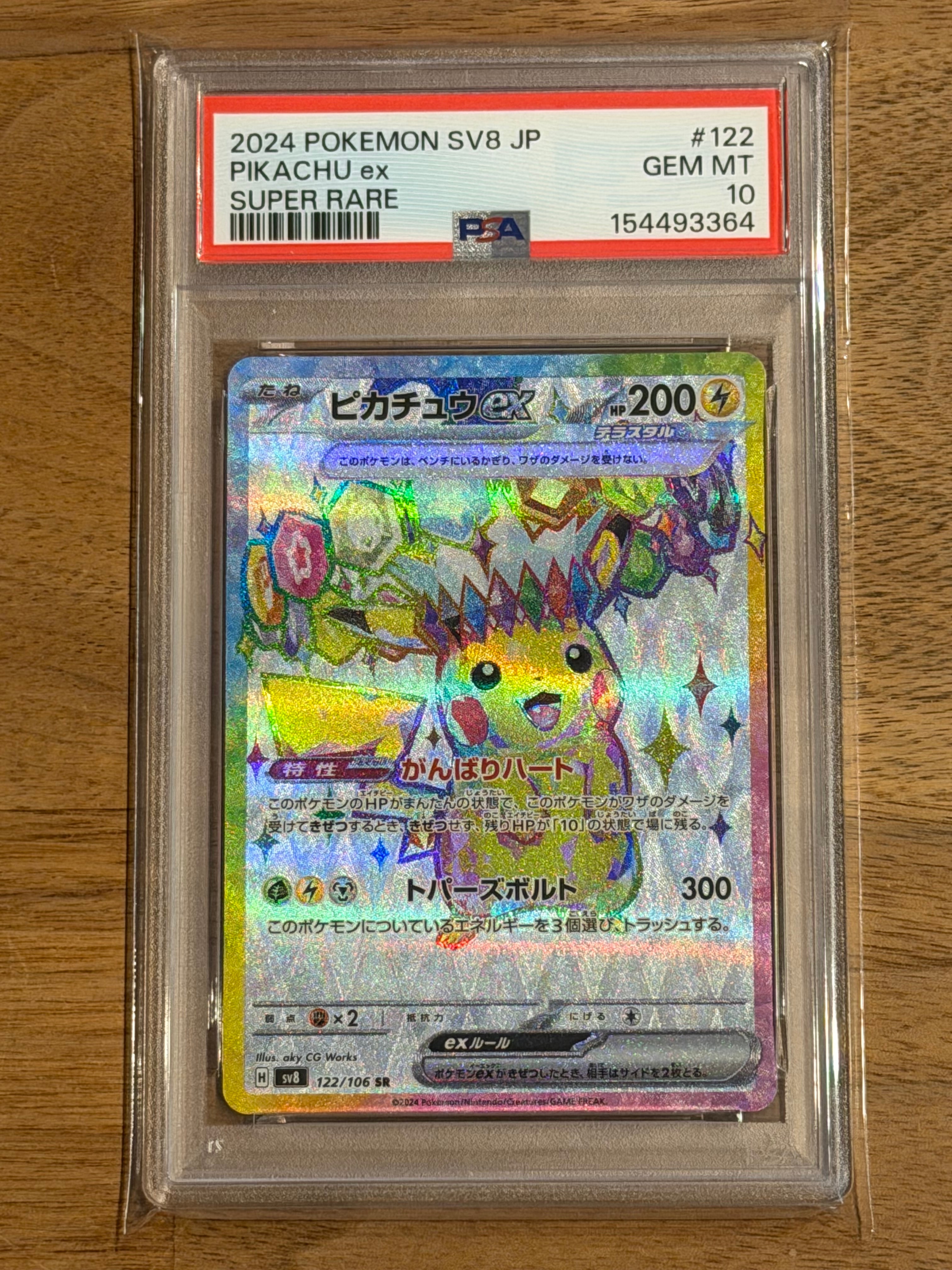 ピカチュウex SR [SV8 122/106](拡張パック「超電ブレイカー」)の新品