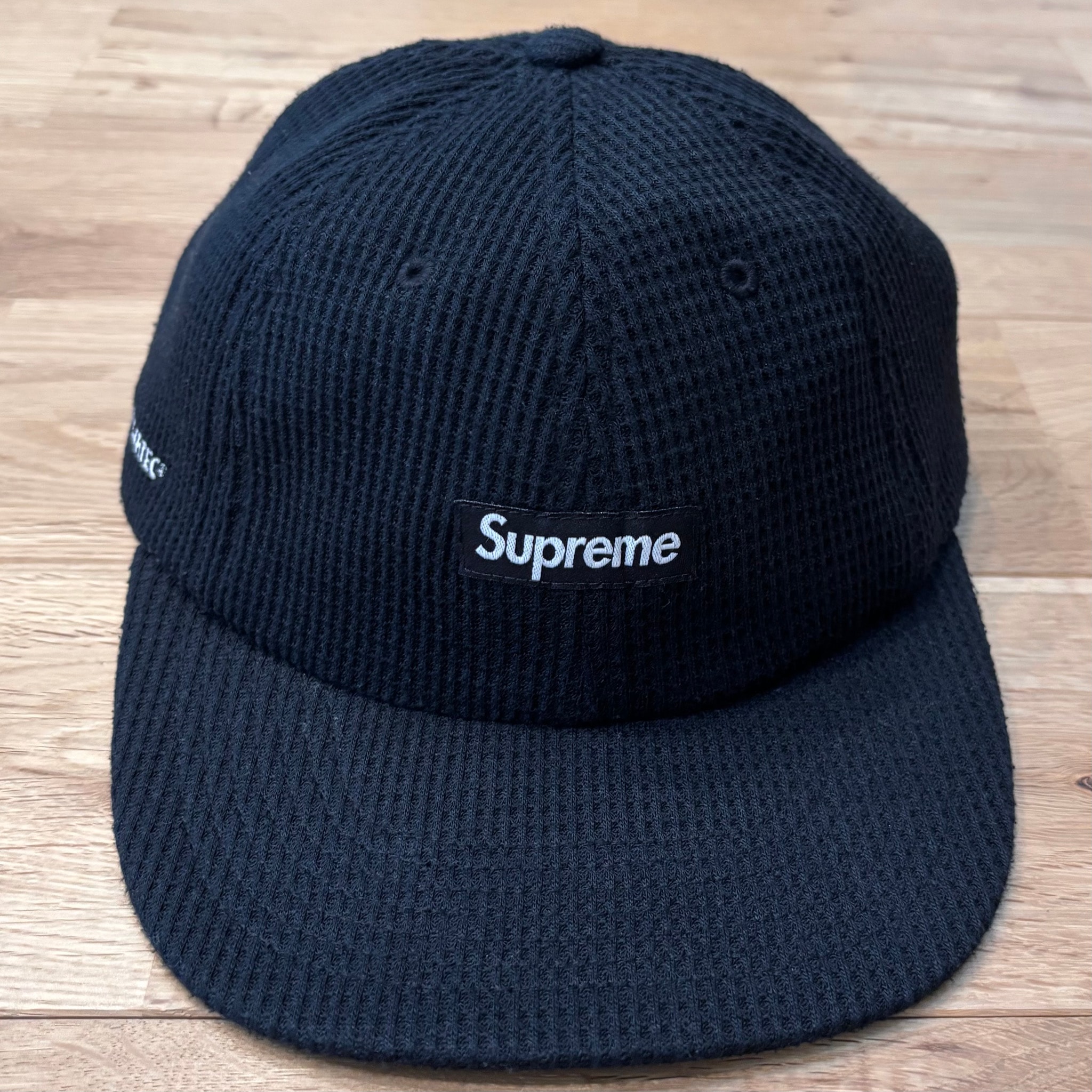 Supreme Polartec Waffle Small Box 6-Panel "Black"