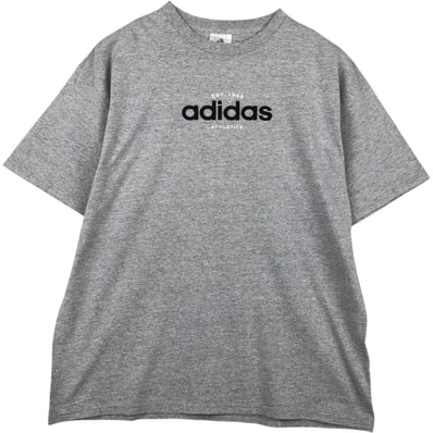 古着 アディダス adidas ロゴプリントTシャツ メンズL相当/eaa638743