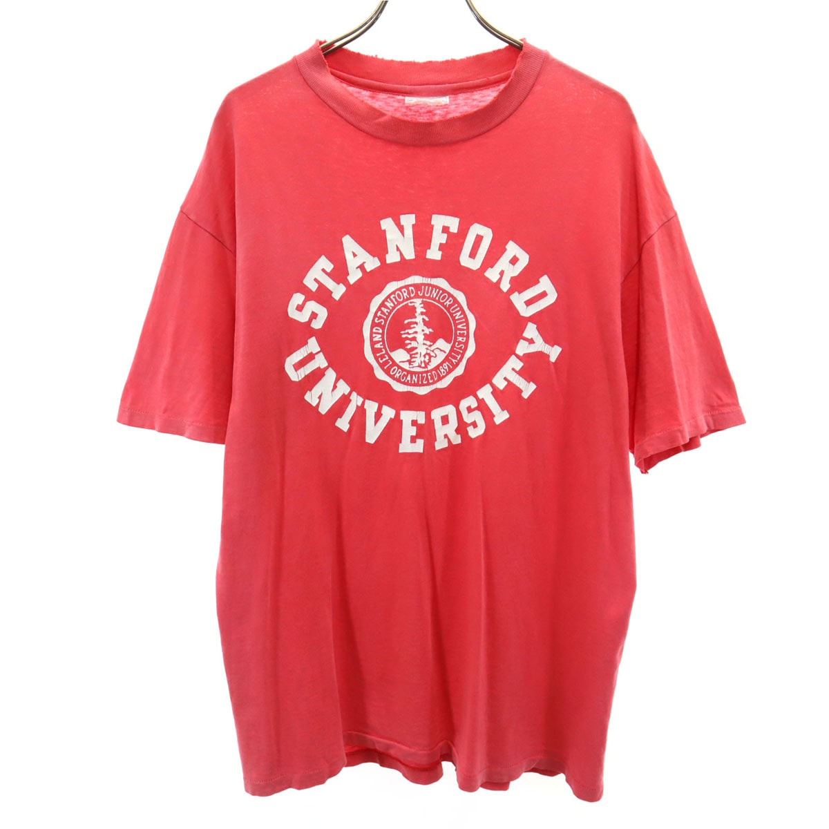 Hanes ヘインズ 80s 90s BEEFY-T USA製 オールド 半袖 Tシャツ L レッド系 シングルステッチ