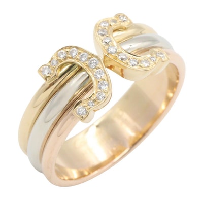 カルティエ CARTIER 2C ダイヤ リング リング・指輪 ジュエリー K18(イエローゴールド) K18WG(ホワイトゴールド) K18PG(ピンクゴールド) / ダイヤモンド レディース ゴールド系 / シルバー系 / クリア系 【中古】