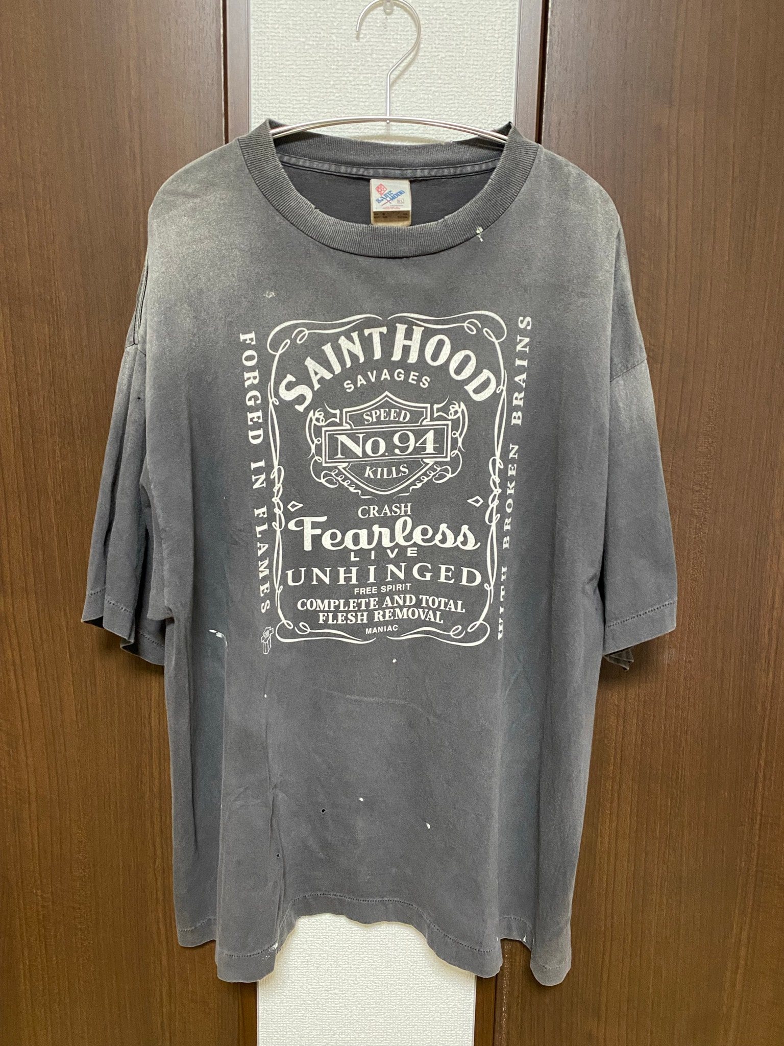 SAINT Mxxxxxx x NEIGHBORHOOD SS Tee STHD.FEARLESS "Black" 25119SMN-CSM03S / SM-HR8-0000-C70