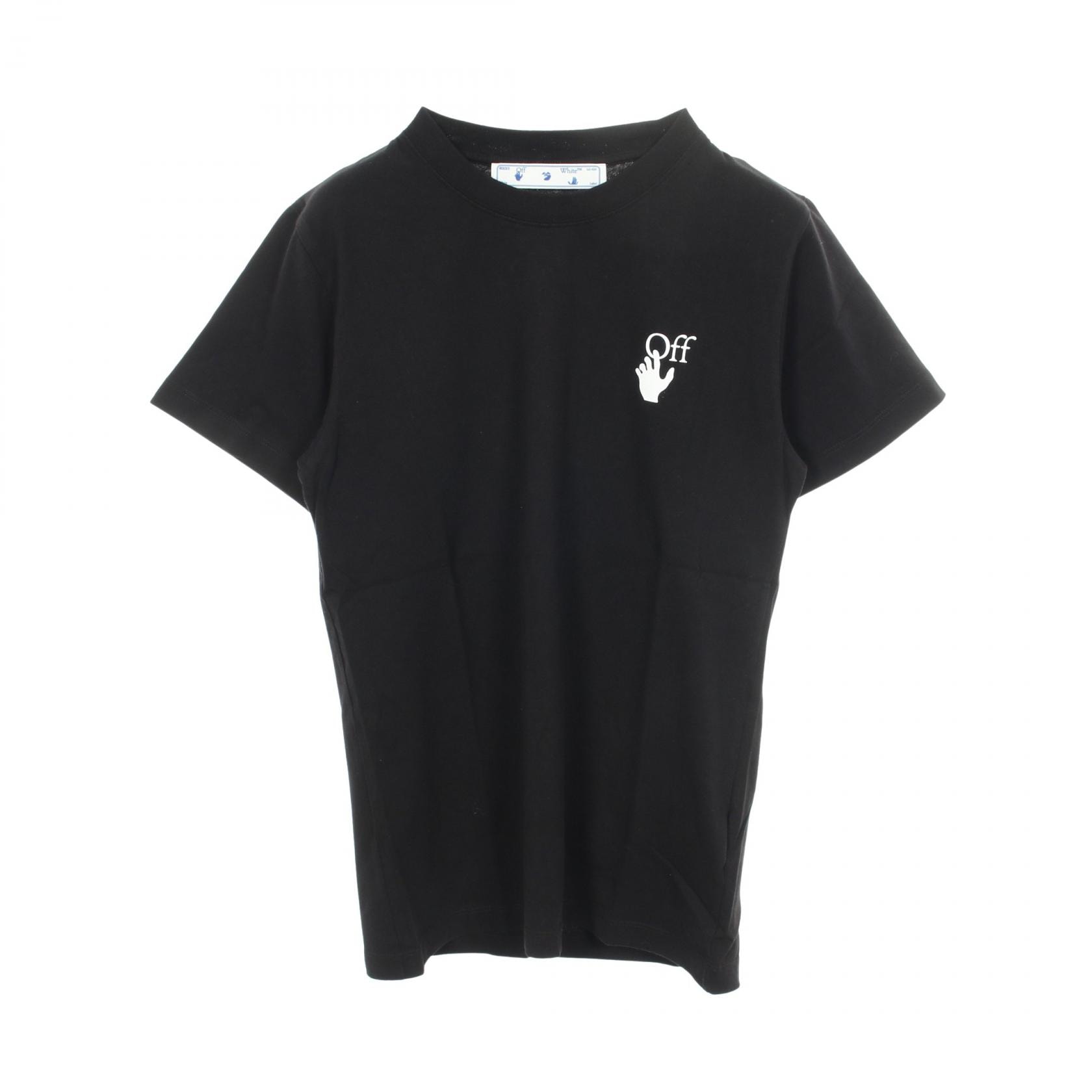 オフホワイト OFF-WHITE スプレーアロー 半袖Tシャツ 衣料品 トップス コットン メンズ ブラック系 / ホワイト系 【中古】