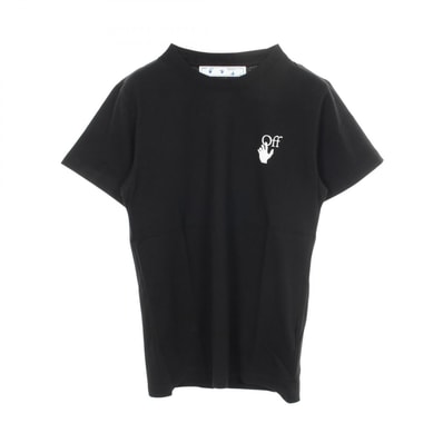 オフホワイト OFF-WHITE スプレーアロー 半袖Tシャツ 衣料品 トップス コットン メンズ ブラック系 / ホワイト系 【中古】