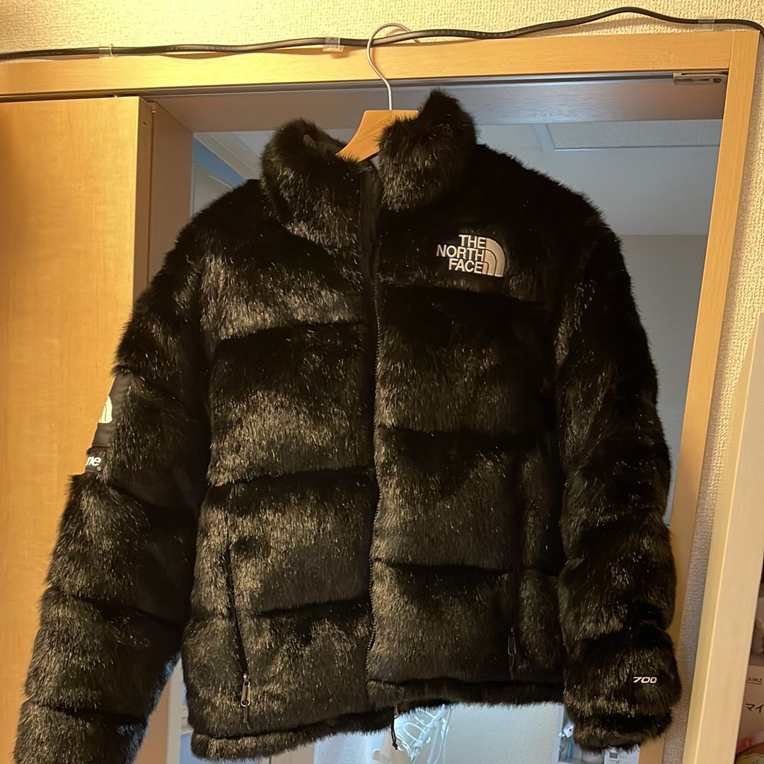 Supreme x The North Face Faux Fur Nuptse Jacket "Black"