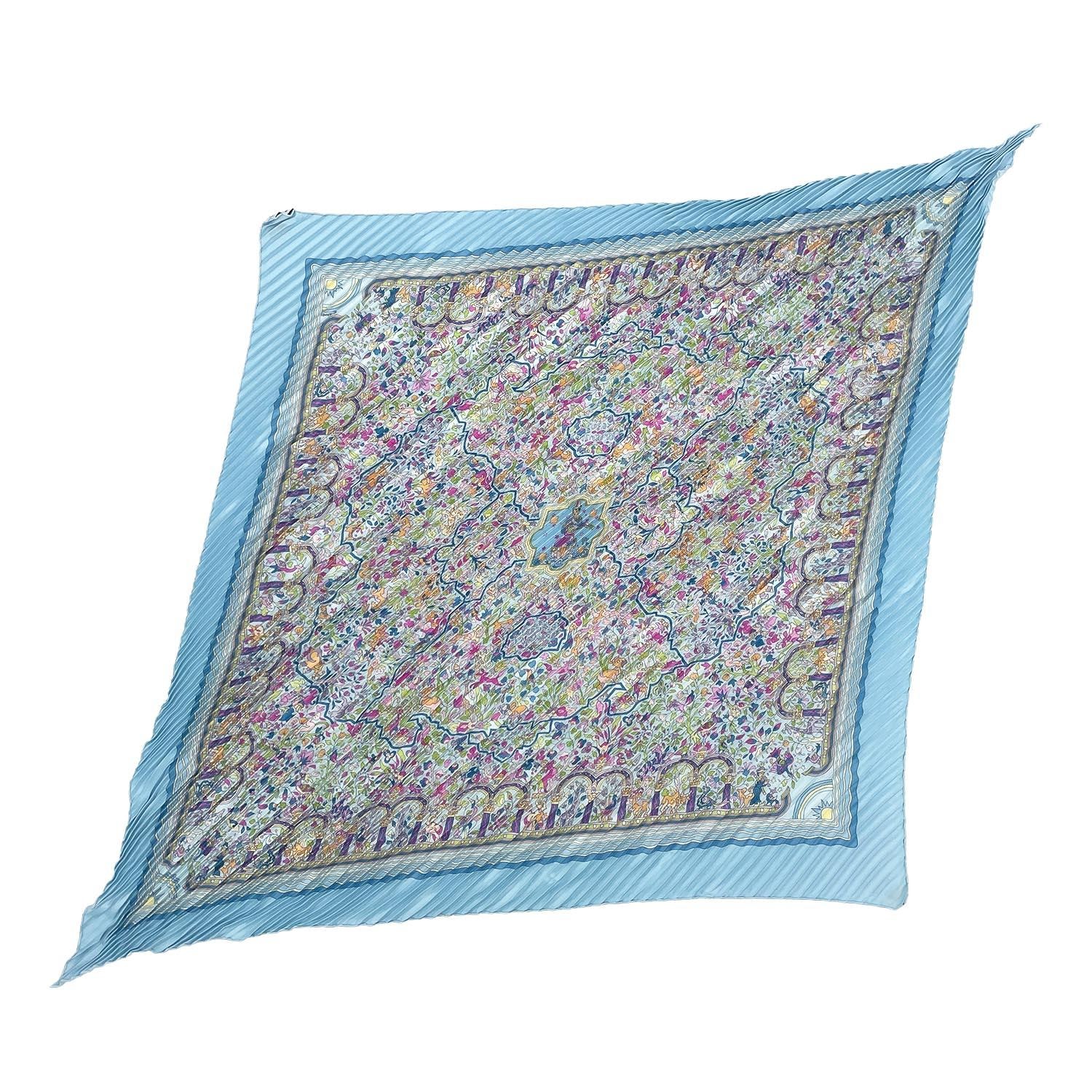 HERMES エルメス カレ90 スカーフ
 ブルー レディース
 【中古】