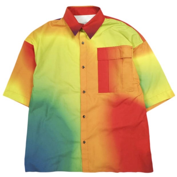 TENDER PERSON テンダーパーソン 22SS 日本製 THERMOGRAPHY SHIRT MORING サーモグラフィー オーバーサイズシャツ GB-TO-4202 4 Murti 半袖 トップス g23879