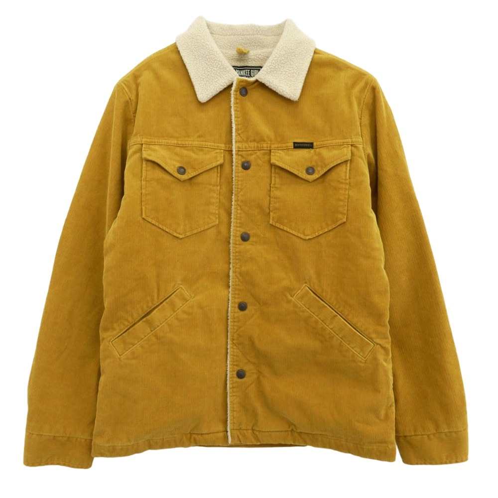 HYSTERIC GLAMOUR ヒステリックグラマー ジャケット 22AW 02223AC06 コーデュロイ ボア ランチコート ジャケット イエロー系 M【中古】