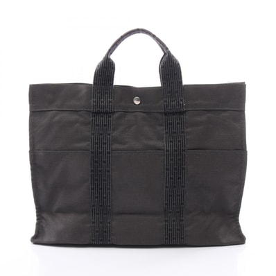 エルメス HERMES エールラインMM トートバッグ バッグ ナイロンキャンバス メンズ レディース グレー系 100951M 【中古】