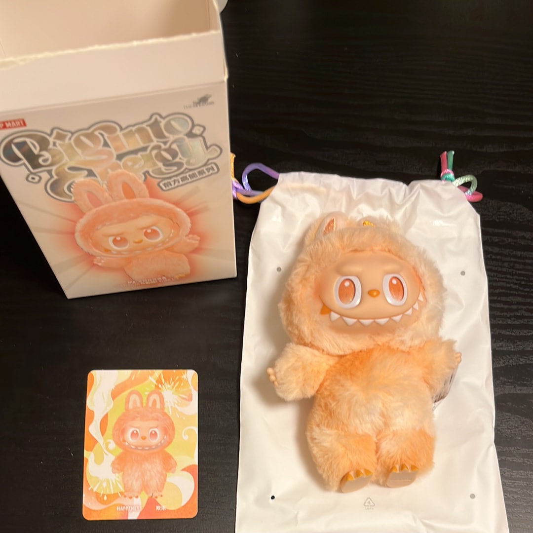 POP MART THE MONSTERS (LABUBU) Big into Energy Series Plush Pendant HAPPINESS