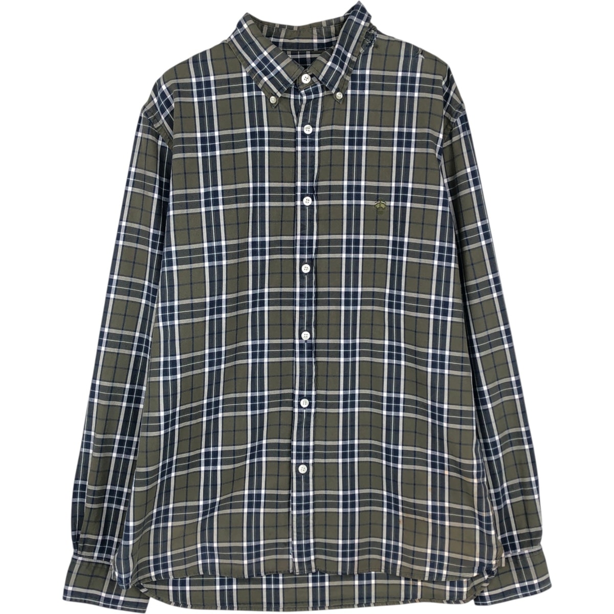 古着 ブルックスブラザーズ Brooks Brothers RED FLEECE 長袖 ボタンダウンチェックシャツ メンズL相当/eaa495561