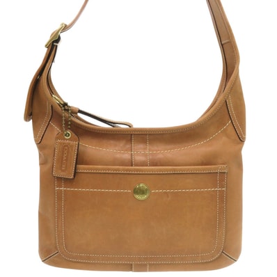 コーチ レザー ブラウン ショルダーバッグ