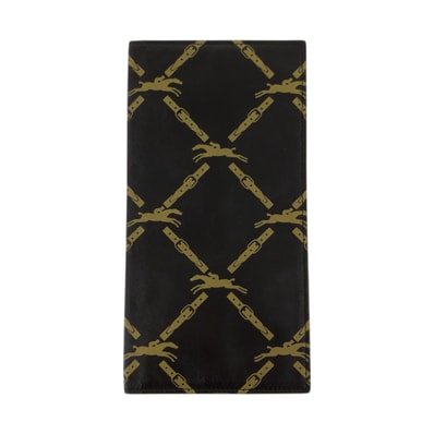 Longchamp ロンシャン ブラウン マスタード レザー 長財布 ロングウォレット 600517 【中古】