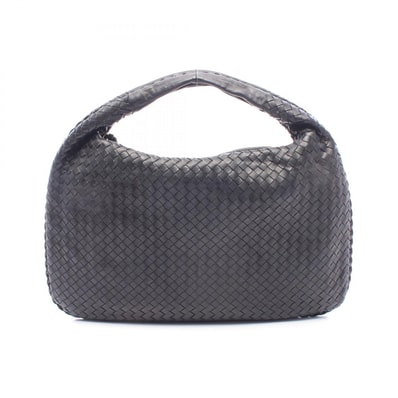 ボッテガヴェネタ BOTTEGA VENETA イントレチャート ショルダーバッグ バッグ レザー レディース ブラック系 【中古】