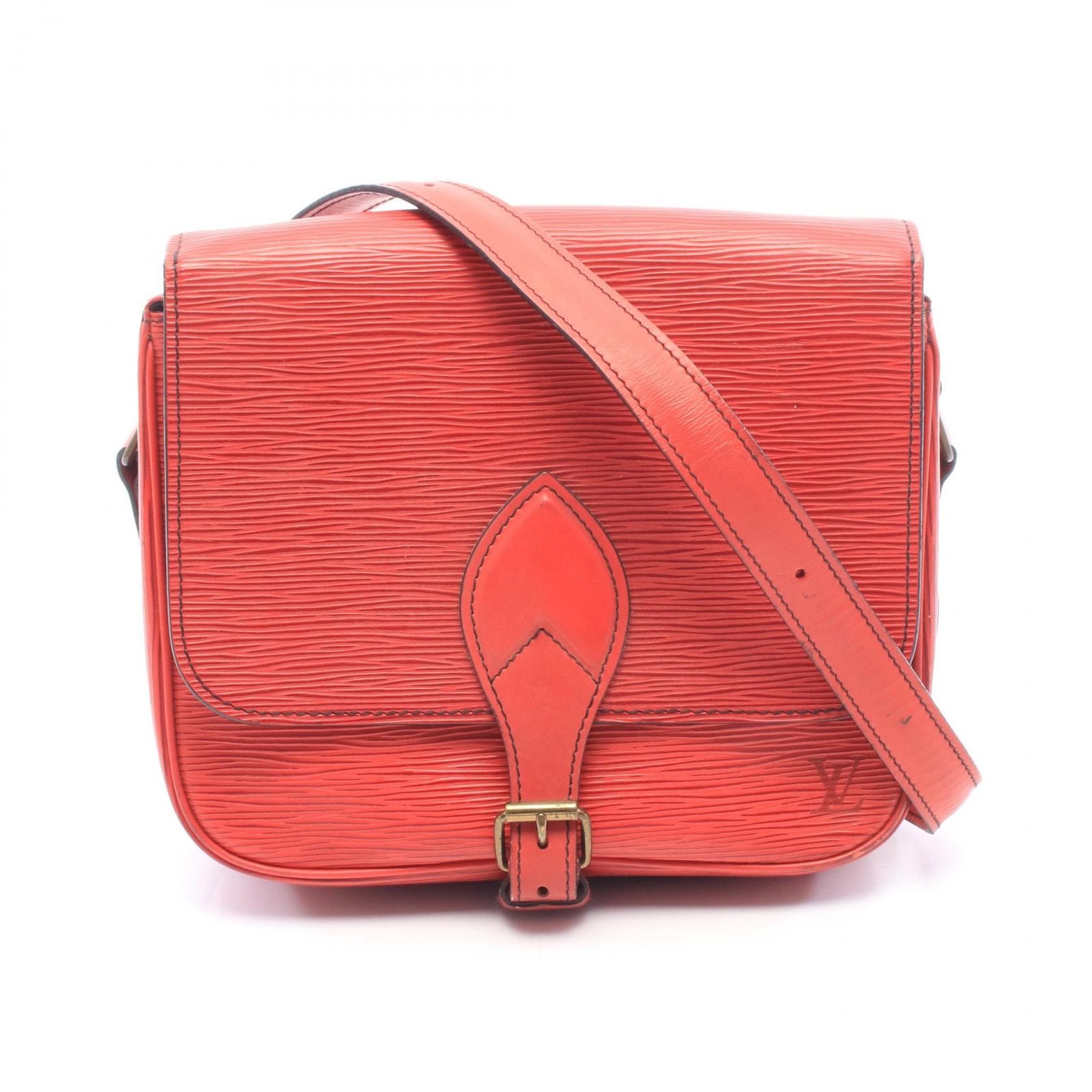 ルイ・ヴィトン LOUIS VUITTON カルトシエール ショルダーバッグ バッグ レザー エピ カスティリアンレッド レディース レッド系 M52247 【中古】