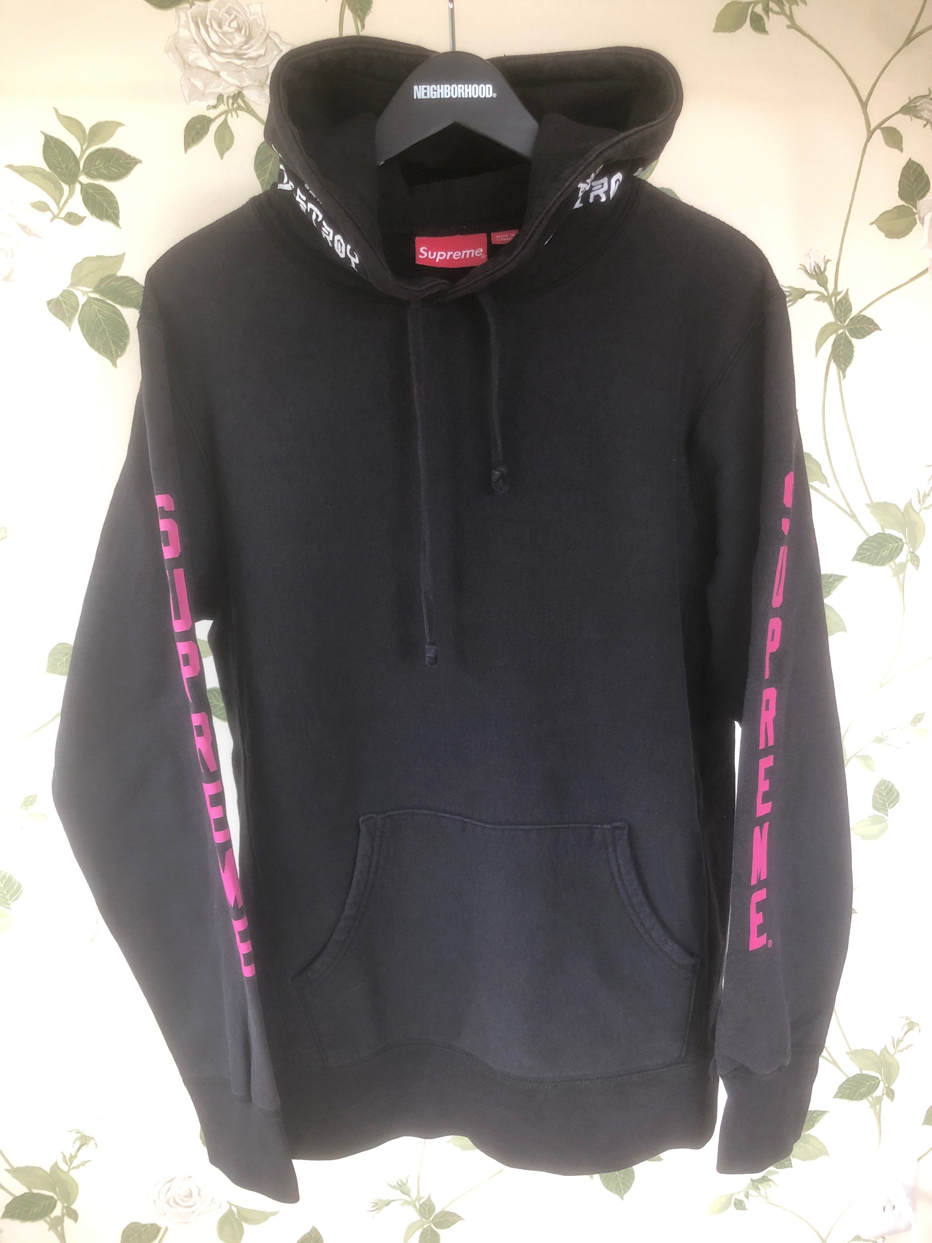 supreme thrashers boyfriend hoodie 2017