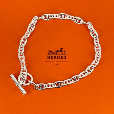 Hermes Chaine D'ancre GM Necklace Large Model "Silver"