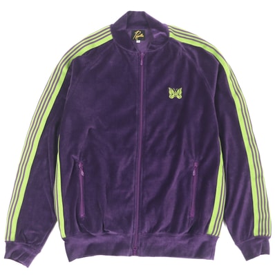 NEEDLES Rib Collar Track Jacket "Velour/Purple"