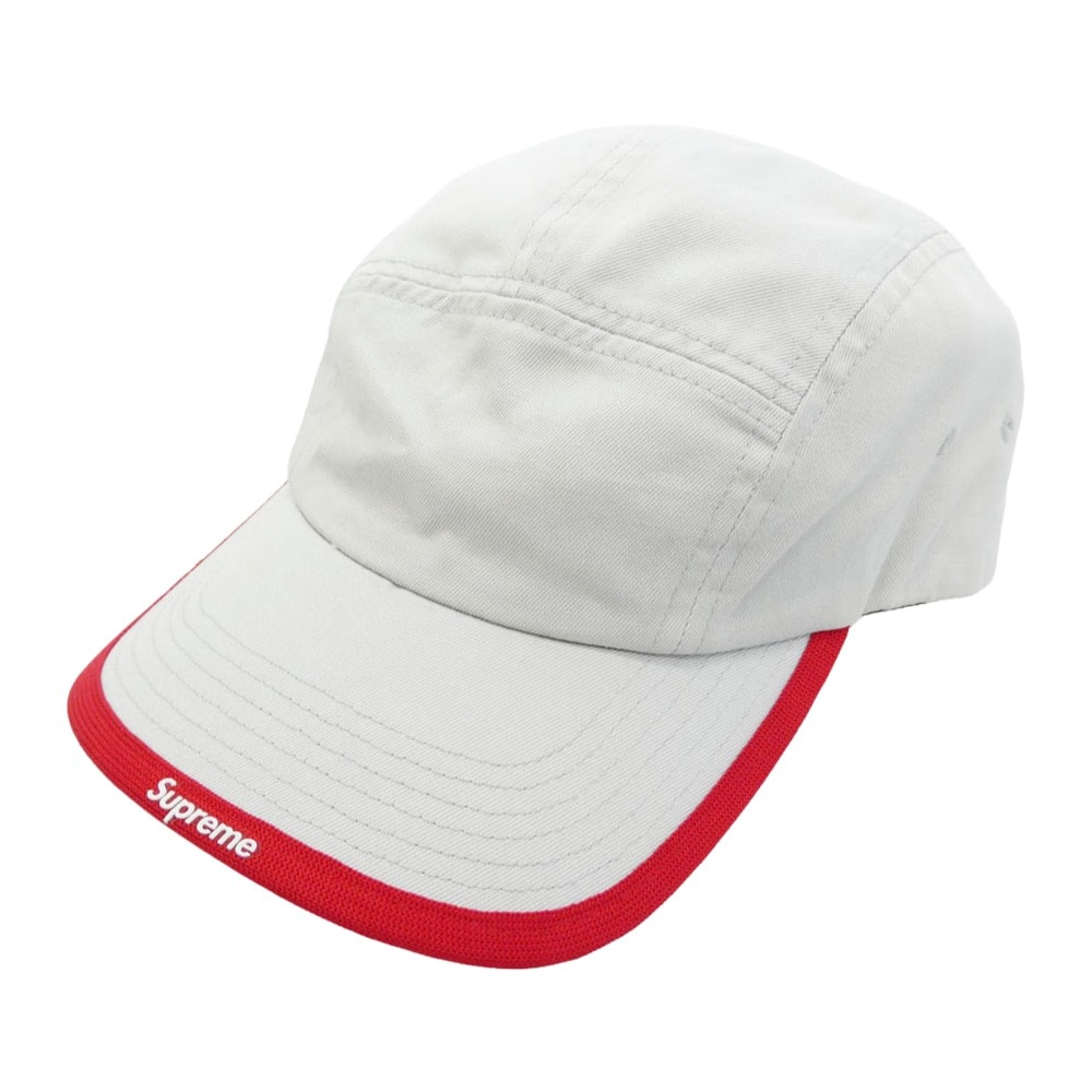 Supreme シュプリーム 23AW Visor Logo Camp Cap バイザーロゴ キャンプキャップ 帽子 グレー系【中古】