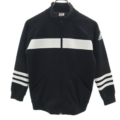 adidas アディダス トラックジャケット 150 ブラック ジャージ