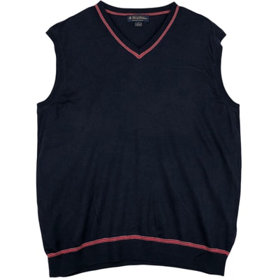 古着 ブルックスブラザーズ Brooks Brothers Vネック ピマコットンニットベスト メンズL相当/rab181093