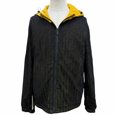 極美品 フェンディ ナイロンジャケット ブラック メンズ 48 FAA830