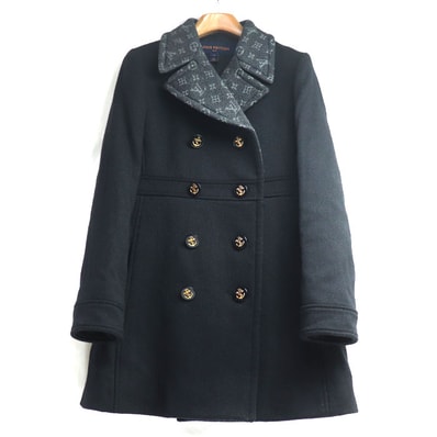 LOUIS VUITTON ルイ・ヴィトン ピーコート ブラック FNCO15OV0
36 レディース【中古】