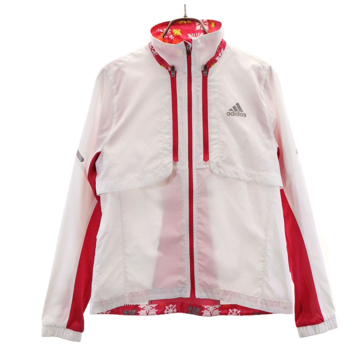 adidas アディダス トレーニング 2WAY ウインドブレーカー M ホワイト ジャケット