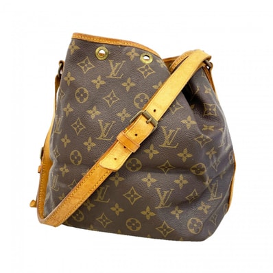 【6dc3264】ルイヴィトン ショルダーバッグ モノグラム プチノエ M42226 ブラウン【中古】レディース