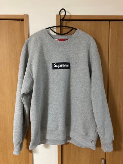 Supreme Box Logo Crewneck "Heather Grey" (22FW)