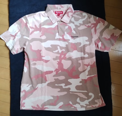 Supreme Washed Camo Polo "Pink Camo"