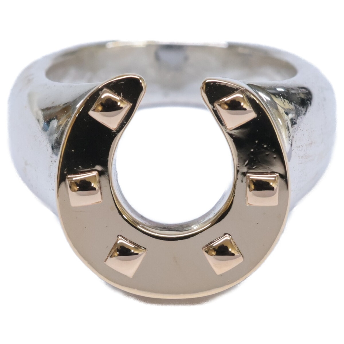 エルメス 仕上げ済み 925x18KYG ポルトボヌール ホースシュー コンビ 48