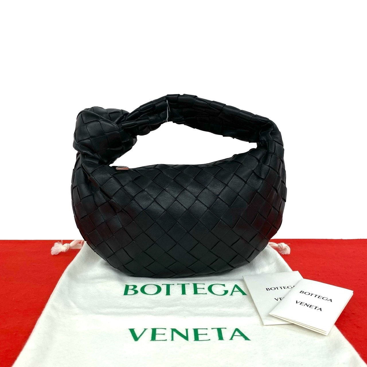BOTTEGA VENETA ボッテガヴェネタ ミニ ジョディ イントレチャート レザー ハンドバッグ ブラック
84415