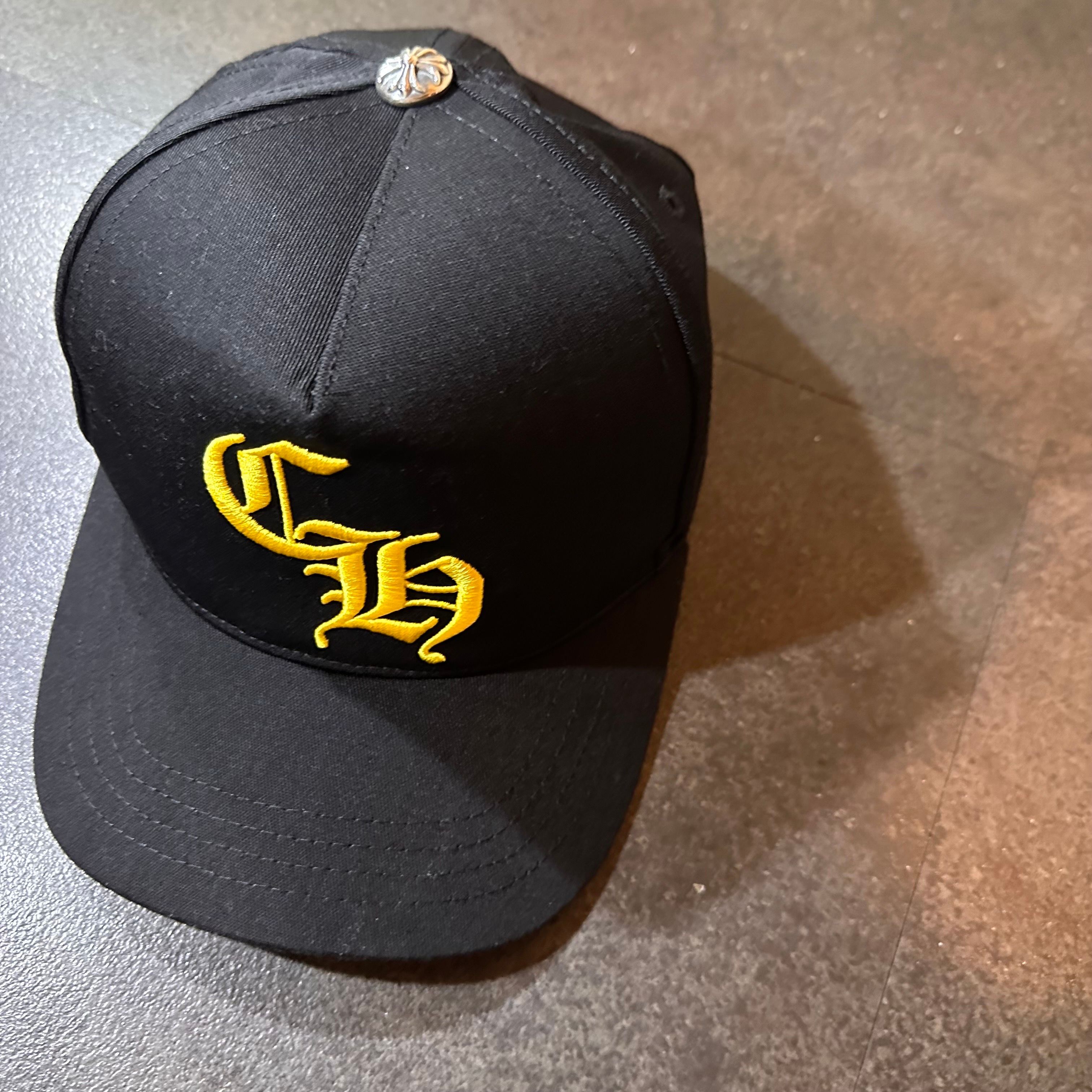 Chrome Hearts Baseball Cap 5 Panel CH "Black/Yellow"