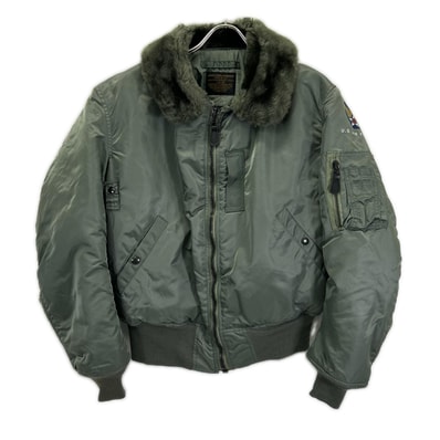 アヴィレックス 8310-433250 カーキ ナイロン USA製 B-15 フライトジャケット 40