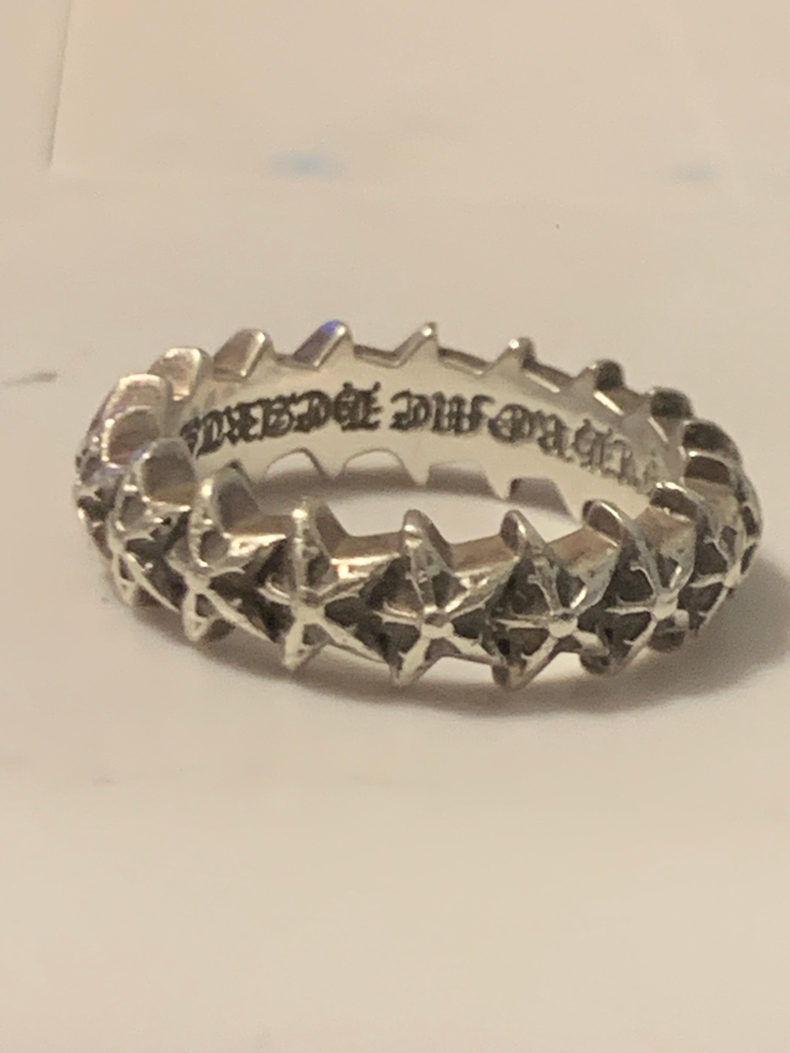 Chrome Hearts Tiny 5-Point Star Band Ring "Silver"