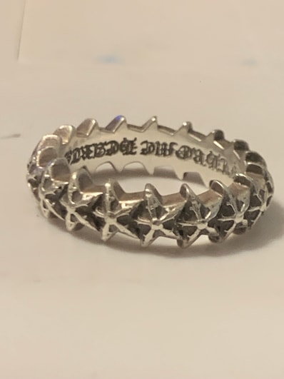 Chrome Hearts Tiny 5-Point Star Band Ring "Silver"