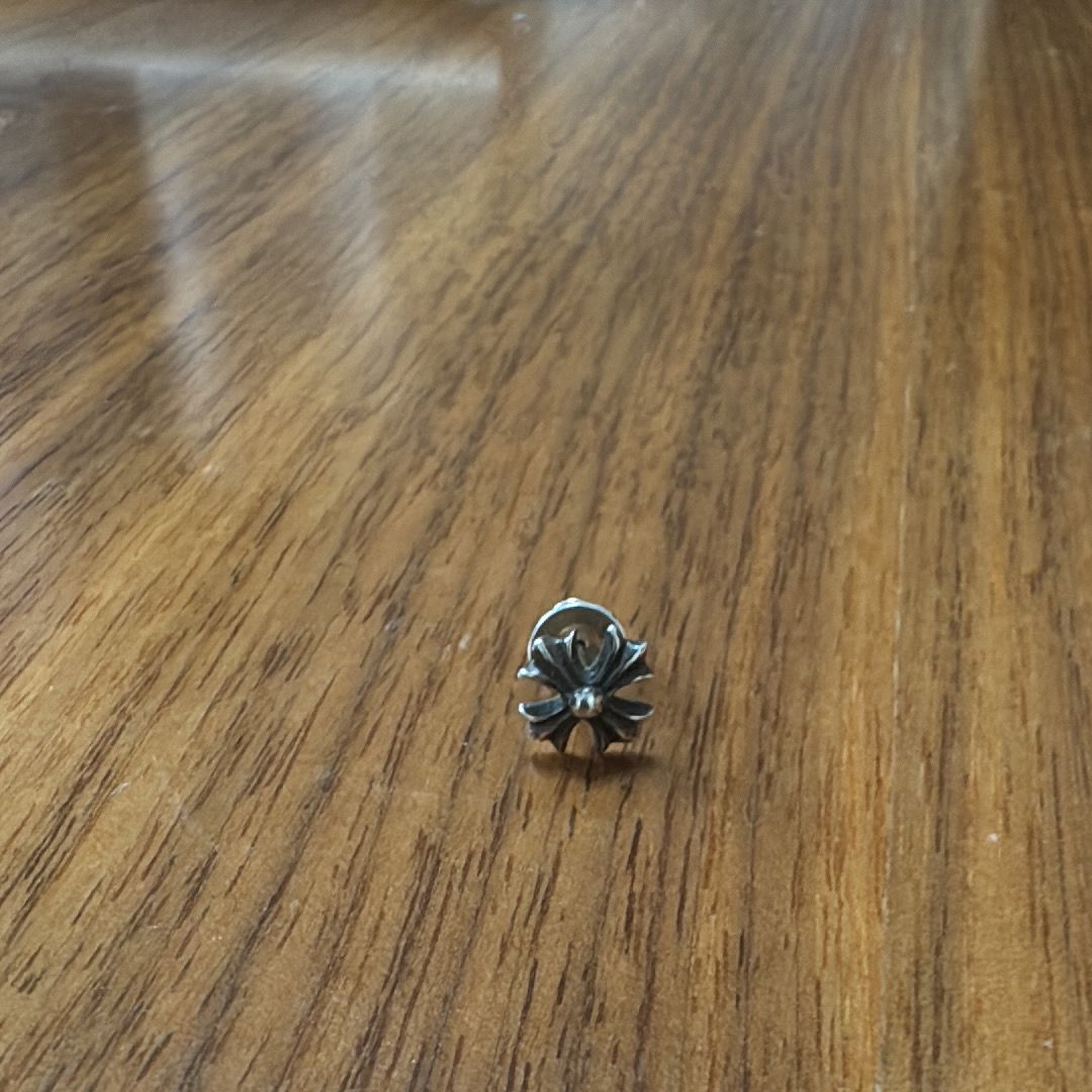 Chrome Hearts CH Plus Stud Earrings "Silver"