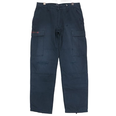 新品同様 WTAPS ダブルタップス 10AW JUNGLE.STOCK/TROUSERS.FATIGUE.CTN.RIPSTOP 102GWDT-PTM03 ジャングル ストック トラウザーズ リップストップ ネイビー カーゴ パンツ サイズS