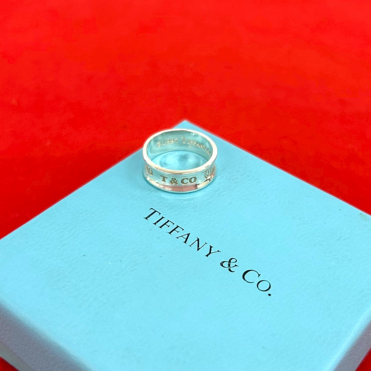 TIFFANY&Co. ティファニー ナローリング シルバー925 リング・指輪 12号 シルバー
 04533