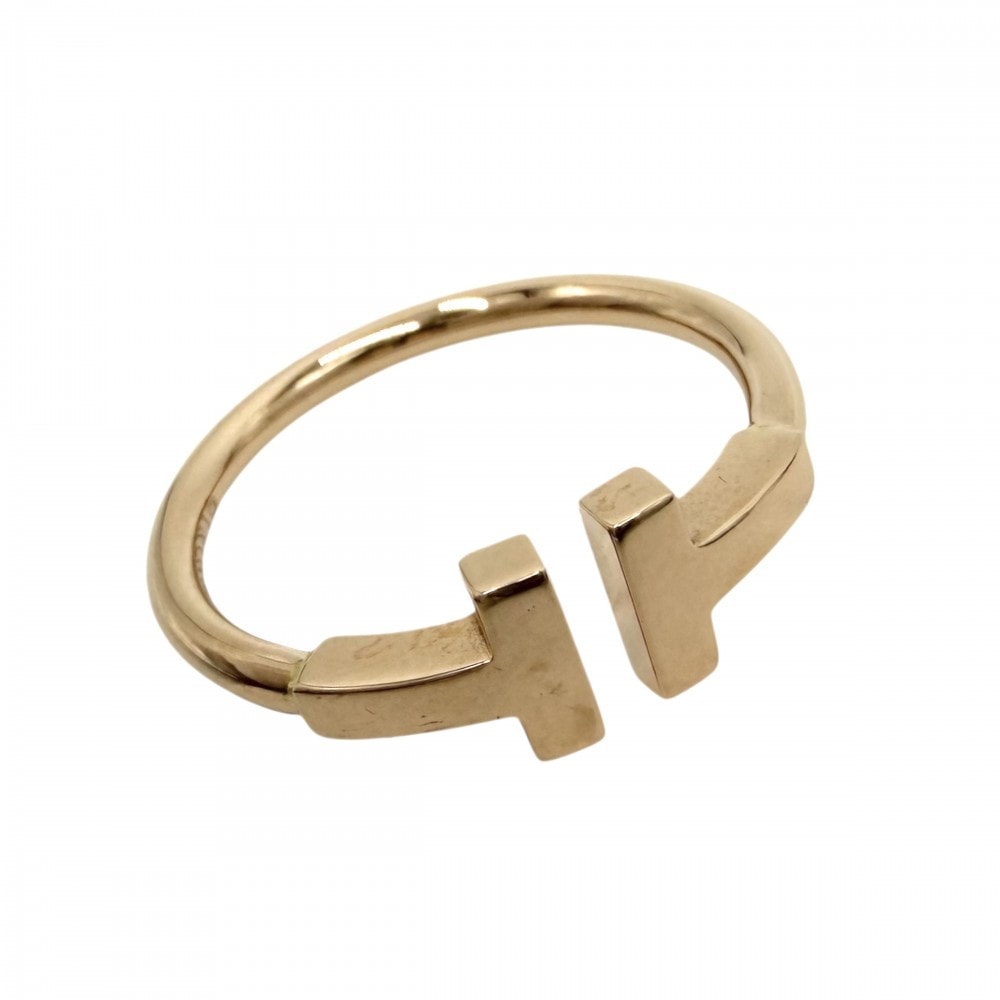 TIFFANY&Co. ティファニー 指輪 ティファニーT Tワイヤーリング ジュエリー アクセサリー 18金PG Au750 K18ピンクゴールド 約12号 レディース 約3.0g【中古品】