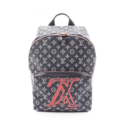 ルイ・ヴィトン LOUIS VUITTON アポロ アップサイドダウン リュックサック バックパック バッグ PVCコーティングキャンバス レザー モノグラム・インク レッド メンズ ブラック系 / レッド系 / ホワイト系 M43676