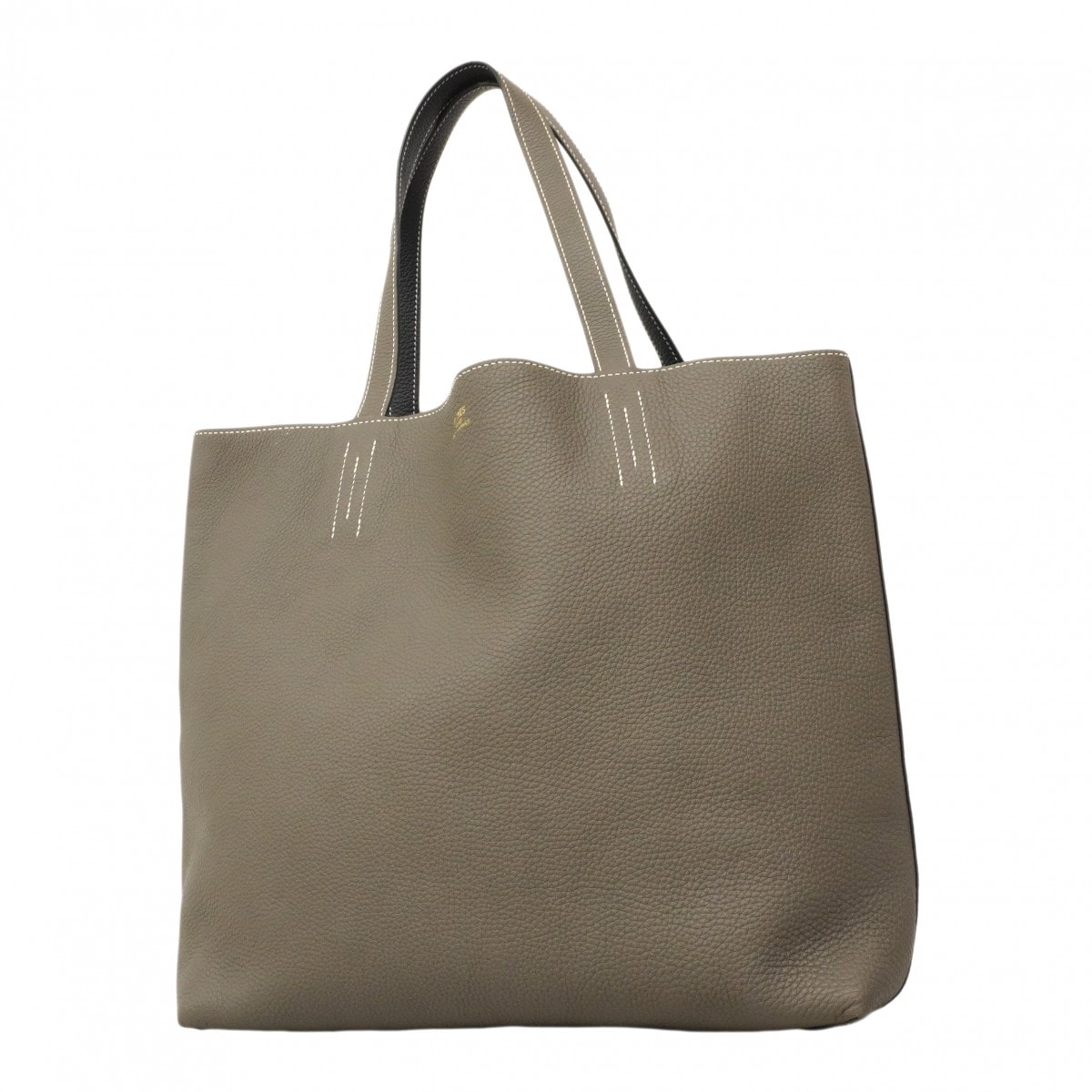 【6ea0453】エルメス トートバッグ ドゥブルセンス36 トリヨンクレマンス エタン/ブルーインディゴ Z刻印【中古】レディース