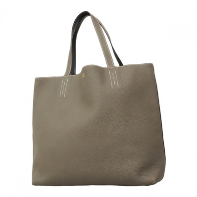 【6ea0453】エルメス トートバッグ ドゥブルセンス36 トリヨンクレマンス エタン/ブルーインディゴ Z刻印【中古】レディース