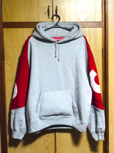 Supreme Big Logo Jacquard Hooded Sweatshirt "Heather Grey"